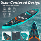 Lead 11‘ x 33" / 12’×35" Inflatable Stand Up Paddle Board - Premium SUP Board Kit - Ultra Stable Paddleboard for Adults & Youth - All Skill Levels - for Lakes, Oceans