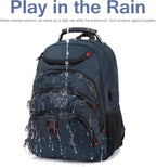 Boavan Laptop Backpack for men, 15.6 inch Laptop Bag with USB Port, Waterproof Travel Work Backpack Purse, Anti-Theft Teacher Nurse Doctor Casual Bookbags Office Business backpack，Classic Navy
