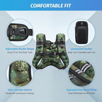 ZELUS Weighted Vest, 6lb/8lb/12lb/16lb/20lb/25lb/30lb Weight Vest with Reflective Stripe for Workout, Strength Training, Running, Fitness, Muscle Building, Weight Loss, Weightlifting