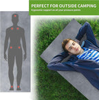 Memory Foam Camping Mattress Pad, Portable Sleeping Pad Roll Up Travel Mattress Waterproof Foldable Floor Cot Mattress Guest Bed for Sleepover