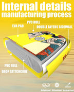 ABBOARD Inflatable Stand Up Paddle Boards - Extra Wide Fishing Paddleboard,Cool Design,Ultra Stable Standup SUP,5 Handles,15 D-Rings, Camera Mount,10L Dry Bag,100L Backpack, Youth/Adults