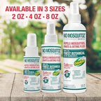 No Mosquitoz Botanical Bug Repellent, Effective for Gnat, Mosquito, and Biting Flies, Hand-Crafted and DEET-Free, Non-Greasy Formula, Made in The USA, 2 Ounce Spray Bottle, 3-Pack