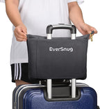 EverSnug Travel Blanket and Pillow Value Bundle - 2 in 1 Airplane Blanket with Soft Bag Pillowcase, Hand Luggage Sleeve and Backpack Clip | Color Includes Teal & Grey