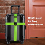 Luggage Straps for Suitcases TSA Approved Travel Belt 8 Pack by Chelmon (Green)