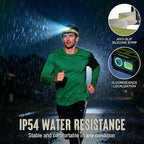 Mossy Oak 600 Lumens LED Headlamp, Dual Power Source, Motion Sensor Head Lamp with Magnetic Base, Stepless Dimming, Memory Mode for Camping, Running, Hiking