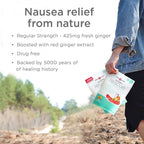 The Ginger People Ginger Rescue Digestive Wellness Lozenges (Hard) | Regular Strength - 425mg | Morning Sickness, Nausea, Upset Stomach, Mild Gas & Indigestion, 30 Count (Pack of 1)