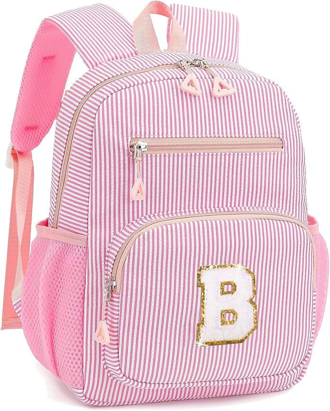 Mini Toddler Backpack for Girls 2-4, Cute Personalized Preschool Kindergarten Backpack for Kids Birthday Gifts (Pink B)