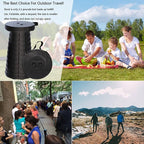 ALEVMOOM Upgraded Collapsible Stool with Cushion & Carry Bag, 500lbs Max Weight Portable Telescoping Stool, More Sturdy Lightweight Retractable Seat Folding Chair for Camping & Outdoors