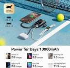 INIU Pocket Size Portable Charger, Ultra Small 10000mAh 45W PD Power Bank, USB C in&Out Fast Charging Battery Pack, Travel Essentials Powerbank for iPhone 17 16 15 14 Pro Air, iPad, Samsung S24 etc