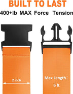 Luggage Straps for Suitcases TSA Approved Travel Belt 4 Pack by Chelmon(Orange)