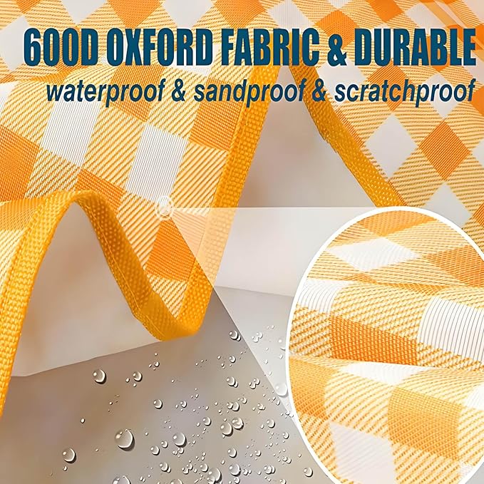 Pop Up Compact Camping Tent, Instant Pop Up Tent with Picnic Mat, Portable Automatic Waterproof Easy Setup Quick-Open Tent, Outdoor Camping Beach Travel