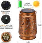 Solar Lanterns Outdoor Waterproof Bee Garden Decor Gifts for Women Mom Grandma Hanging Solar Lights Metal Solar Decoration Outside for Yard,Patio,Backyard,Porch