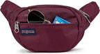 JanSport Fifth Avenue Fanny Pack Crossbody Bags for Women, Men - Stylish, Durable Waist Bag with Adjustable Belt, Main Zippered Pocket, Quick Stash Pocket - Travel Essentials - Black