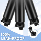 HASLE OUTFITTERS Insulated Water Bottle 22 oz Double Wall Stainless Steel Water Bottle Wide Mouth with Straw Lid & Spout Lid Keeps Cold or Hot(Black Gray Gradient,1)