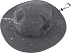 Connectyle Men's Sun Hat UPF 50+ Wide Brim Bucket Hats for Fishing Hiking Gardening Adjustable Boonie Hat Outdoor Safari Hats