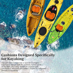 NEW-Vi Anti-Slip Kayak Seat Cushion - Waterproof Thicken Gel Boat Kayak Canoe Rowing Stadium Pad for Sit in Kayak Chair Kayak Accessories Equipment Gear for Fishing Kayak