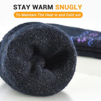 NinetoFiveLife Pack of 4 Womens Merino Wool Socks Winter Hiking Socks Knit Outdoor Recreation Warm Soft and Comfortable Size 5 to 9