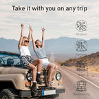 Travel & Camping Cooling Memory Foam Pillow for Backpacking &Airplanes &Beach, Medium Firm Small Camp Bed Pillow for Car Sleeping,Toddler, Breathable Washable Cover, Neck Support Portable Compressible