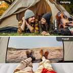 COMMOUDS Twin Air Mattress with Built-in Battery Powered Removable Pump, 18" High Inflatable Mattress, Portable Blow up Mattress, Air Bed for Camping, Home and Guest