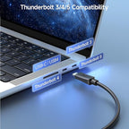 Cable Matters Long USB C Monitor Cable - 8.2ft / 2.5m, Supports Up to [4K@60Hz Video, 240W Charging, 5Gbps Data Transfer], USB C Display Cable, USBC Video Cord, Works with CarPlay, Android Auto