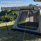 Tenplay 2-8Person Instant Pop-Up Family Tent,Family Large 2 Room Camping Tent, Easy Setup in 60s,Includes Rainfly,Room Divider,Carry Bag, Large Cabin Multi Room Tents for Camping Hiking Sleepover