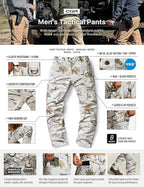 CQR Men's Flex Ripstop Tactical Pants, Water Resistant Stretch Cargo Pants, Lightweight EDC Hiking Work Pants