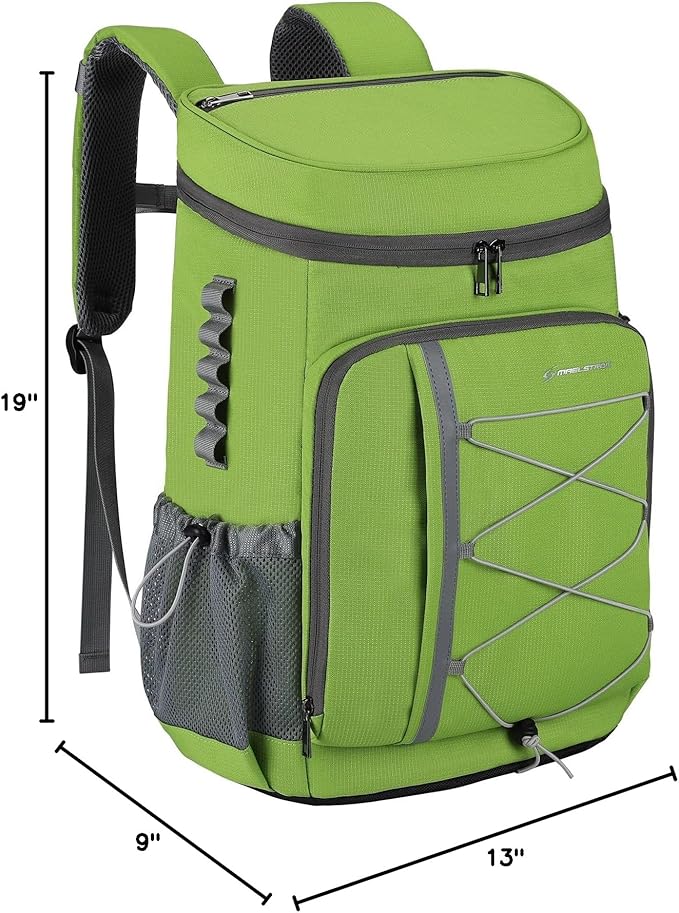 Maelstrom Cooler Backpack - 35/50 Can Insulated Soft Cooler Lunch Bag for Camping, Beach, Hiking & Shopping