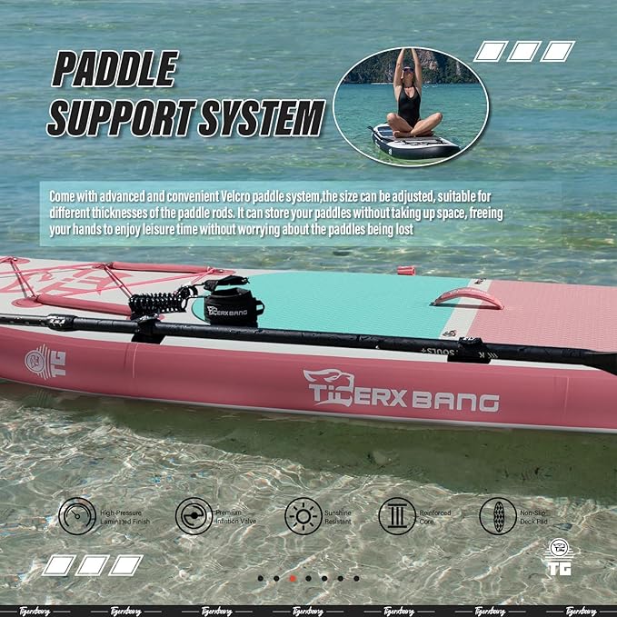 Inflatable Paddle Board with Premium SUP Board Accessories, Allround Paddle Boards for Adults/Kids,Stand Up Paddle Board Defender Collection