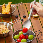 Titanium Long Handle Spork and Spoon Camping Utensils