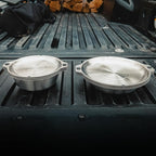 FULL WiNDSOR - MAGWARE - Magnetic Bowls and Plates (8PCS) & Magnetic Camping Cutlery Set (6PCS), Portable Knife, Fork & Spoon with Case, Travel Dinnerware & Silverware for Camping, Outdoor Backpacking