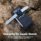 BLAVOR Solar Power Bank 20000mAh/74000mWh Built-in Cables, Wireless Charger for Apple Watch, 20W Fast Charging Battery Pack with USB C, Flashlight, Solar Charger for iPhone, iPad, iWatch, Samsung