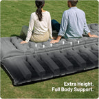 KASBAH Camping Sleeping Pad,6 inch Thick Inflatable Camping Mattress with Built-in Foot Pump and Pillow,Ultralight Sleeping Mat Backpacking Gear for Outdoor Hiking,Camping, Traveling and Tent