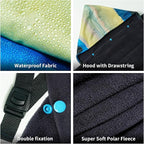 Waterproof Stadium Blanket, Fleece Camping Blanket Wearable Soft Warm Camp Blanket for Outdoor Camping, Picnic, Stadium, Sports, Beach, Car