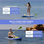Paddle Board Paddle 2-in-1 Aluminum Sup Paddleboard Oar & Kayak Detachable 4 Piece | Double Sided Sup Oar Adjustable for Stand Up Board | Packable Paddleboard Ore & Kayak for Paddleboarding