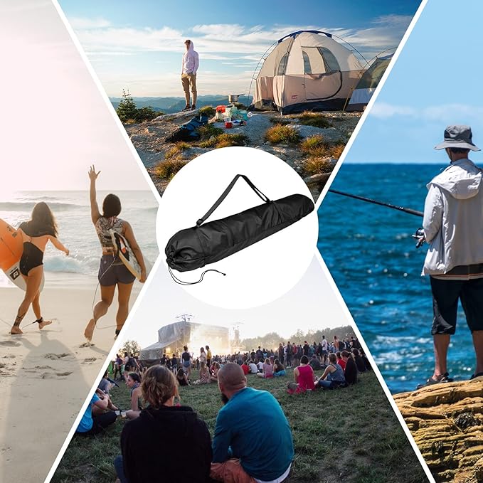 Xxerciz Folding Chair Replacement Bag Lightweight Storage Bag Carrying Bag with Carrying Handles & Extra Zippers Pocket for Foldable Camping Chair, 48 Inches (Chair is not Included)