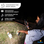 PRAANA Portable Solar Power Bank & Flashlight with 7W Panel – 3in1 Survival Kit | 5000mAh USB-C Charger & 800-Lumen Light | Must-Have Power Backup for Home, Power Outages & Camping | iPhone & Android