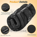 CYMULA Camping Cot Mattress 2in Memory Foam Sleeping Pad,Soft Warm Non-Slip Camping Mattress Topper with Retaining for Adults,Portable Roll up Pad for Travel(75 x30)（only Mattress）