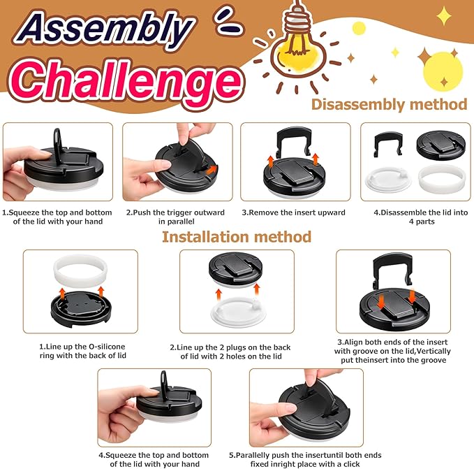 14oz Insulated Vacuum Food Jar with Buckle Lid,Soup Thermo for Hot Food Kids,Wide Mouth Leakproof Stainless Steel Lunch Container with Spoon-Black Game