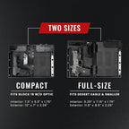 STOPBOX Gun Safe Alternative - Tactical Handgun Storage, Instant Access Portable Gun Case, TSA Compliant Gun Lock Box for Quick Handgun Access | SKULL CAMO + BLACK (2 Pack) | Full + Compact