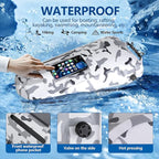 30L Waterproof Dry Bag with 20L Detachable Cooler, Dry Bag Cooler Backpack with Phone Pocket and Bottle Pouch, Suitable for Kayaking, Boating, Camping and Water Activities