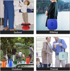 Deer's Life Square Portable Folding Stool, Upgrade Full Color Collapsible Stools for Adults Heavy Duty 485lbs Yet Small Lightweight Telescoping Retractable Camping Stool