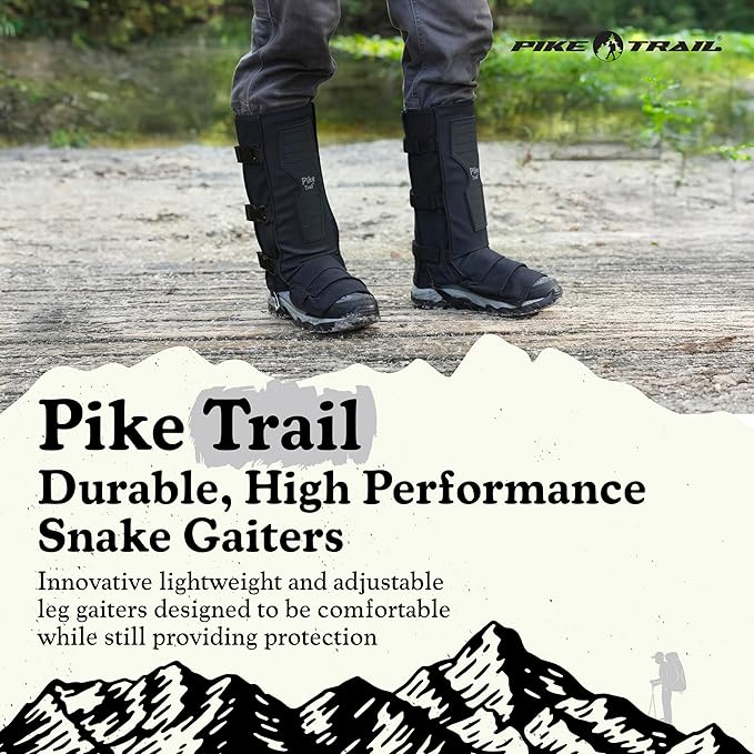 Pike Trail Snake Leg Gaiters: Protection for Hikers and Hunters - Waterproof, Bite Protective, Durable, Anti-Snake, Leg Gear