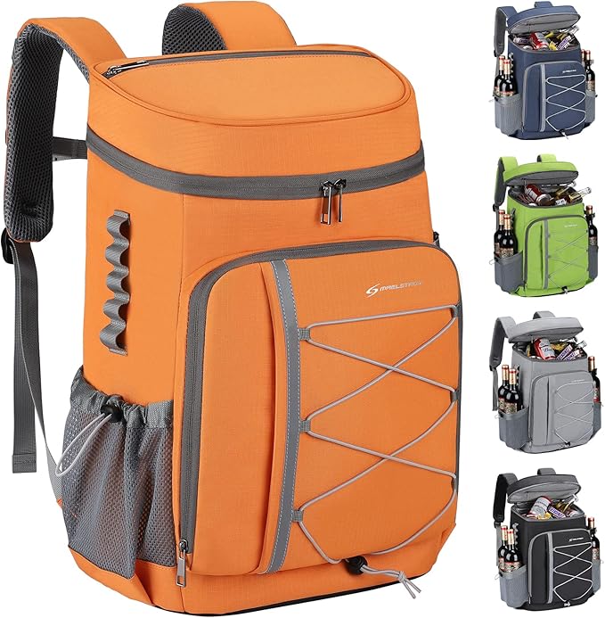 Maelstrom Cooler Backpack - 35/50 Can Insulated Soft Cooler Lunch Bag for Camping, Beach, Hiking & Shopping