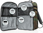 Xtreme Sight Line ~Versa Backpack ~ Removable Faraday Sleeve fits up to a 16" Laptop ~ Heavy-Duty, Lightweight, Foam Padded & Multiple Large Compartments ~ 1000D Nylon/Spacer Mesh ~ Woodland Camo