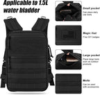 PETAC GEAR Tactical Molle Hydration Pack for 1.5L - Lightweight Water Reservoir Bag for Molle Vest Backpack, for Hiking, Hunting