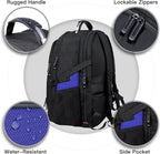 ANTERK Travel Laptop Backpack, 18.4 Inch Laptop Backpacks for Men Women, 55L Anti Theft Water Resistant College Bussiness TSA Airline Approved Work Computer Backpack, Dark Blue