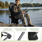 LET'S CAMP Oversized Outdoor Folding Camping Chair, Heavy Duty Arm Chair with Cup Holder and Storage Bag, 350 LBS Weight Capacity, Grey