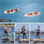 Paddle Board, Inflatable Stand Up SUP Paddle Boards for Adults & Youths of All Skill Levels, Wide & Non-Slip Deck Design Blow Up Paddleboards with Premium Accessories & Storage Bag