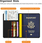 FINTIE Passport Holder, Slim Travel Wallet RFID Blocking Card Case Cover Passport Cover Protector Essentials with Credit Card Slots for Women/Men | Slim, RFID Blocking, Card Case Cover, Essentials, Credit Card Slots
