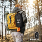 REDCAMP Large Outdoor Camping Blanket with Sherpa Lining, Waterproof and Windproof Cold Weather Blanket for Camping Stadium, Machine Washable 79"x 79" Blue